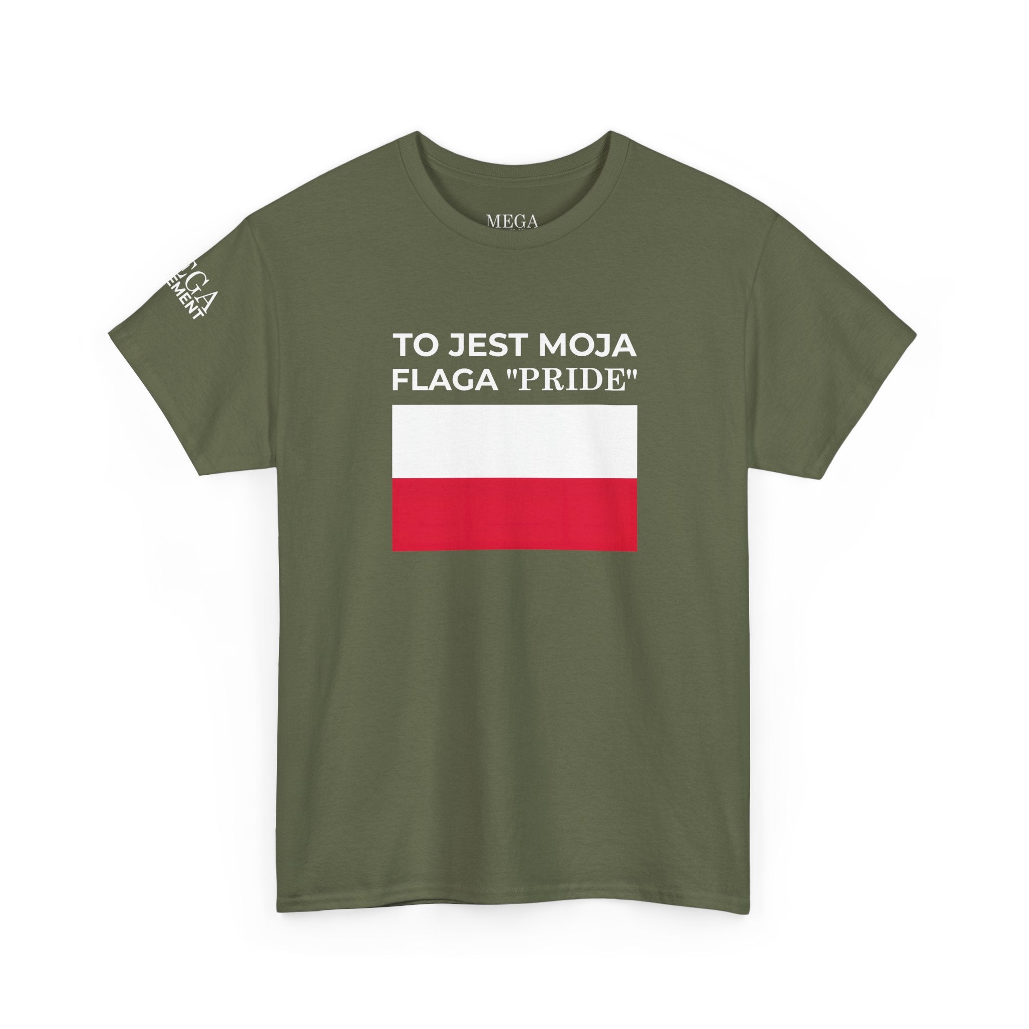 Polish Flag Tee ( Small Print ) — "To Jest Moja Flaga 'Pride'" Graphic T-Shirt