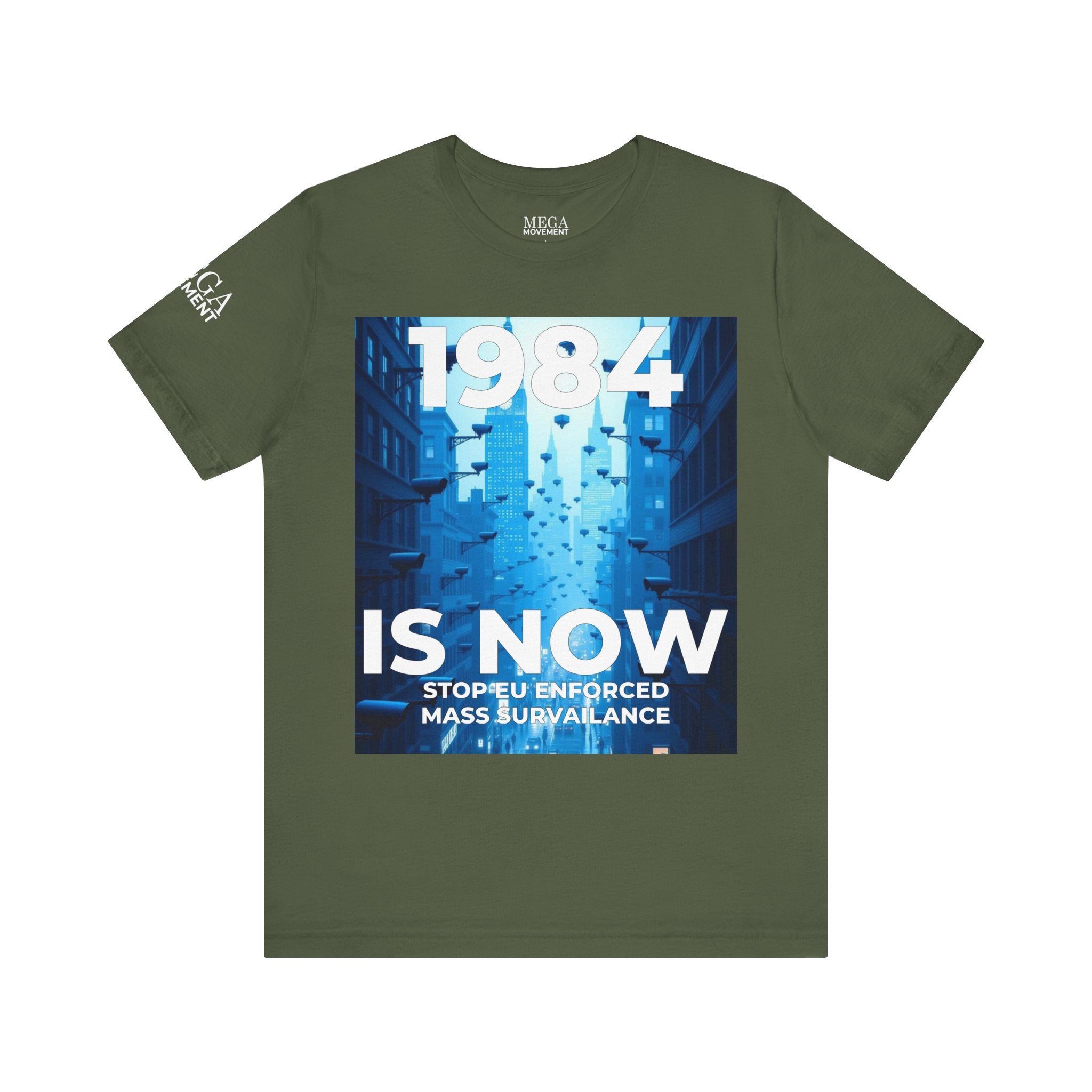 Dystopian Theme Shirt, Statement Tee, Gift for Activists, Casual Everyday Wear - Mega Movement