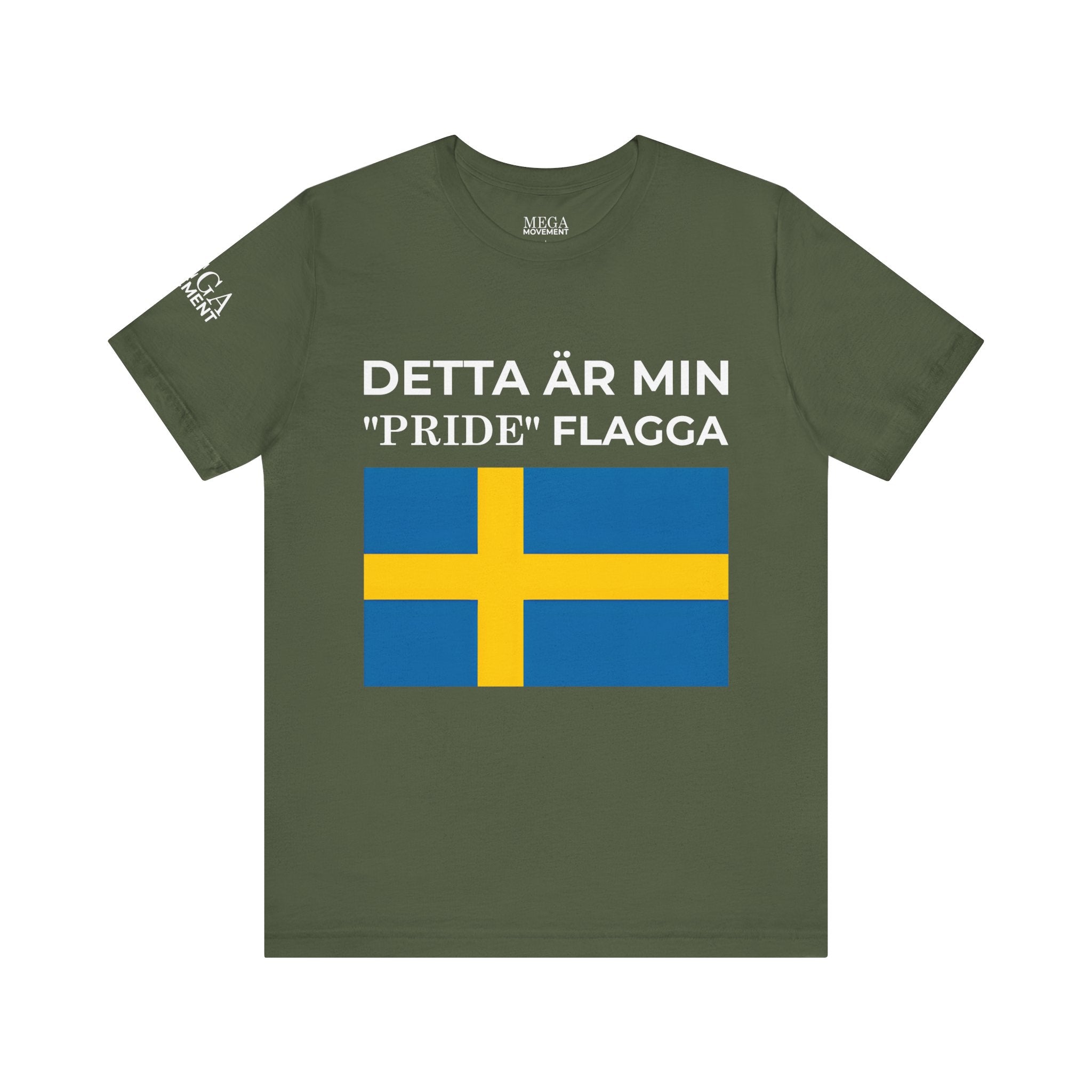 Swedish Flag Unisex Jersey Tee, Casual T-Shirt, Gifts for Sweden Lovers, Summer Style, Travel Apparel, National Day Wear - Mega Movement