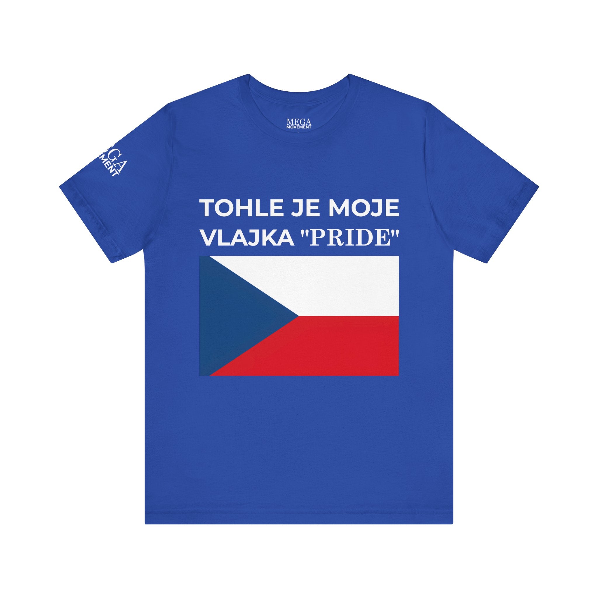 Czech Flag Unisex Jersey Tee, Casual Style, Travel Enthusiast Gift, National Pride Shirt, Summer Wardrobe Essential - Mega Movement