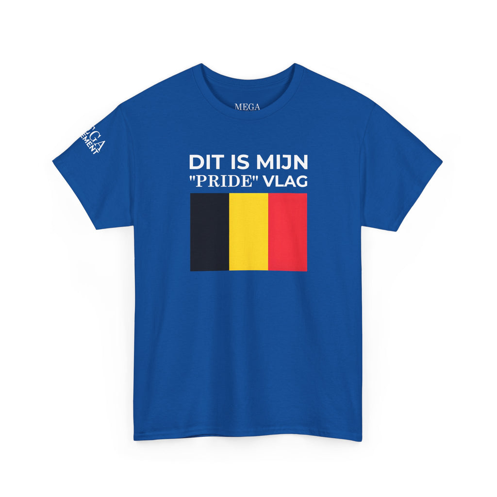 Belgian Pride Flag Unisex Tee ( Small Print )- Celebrate Patriotism, Casual Wear, Gift for Allies