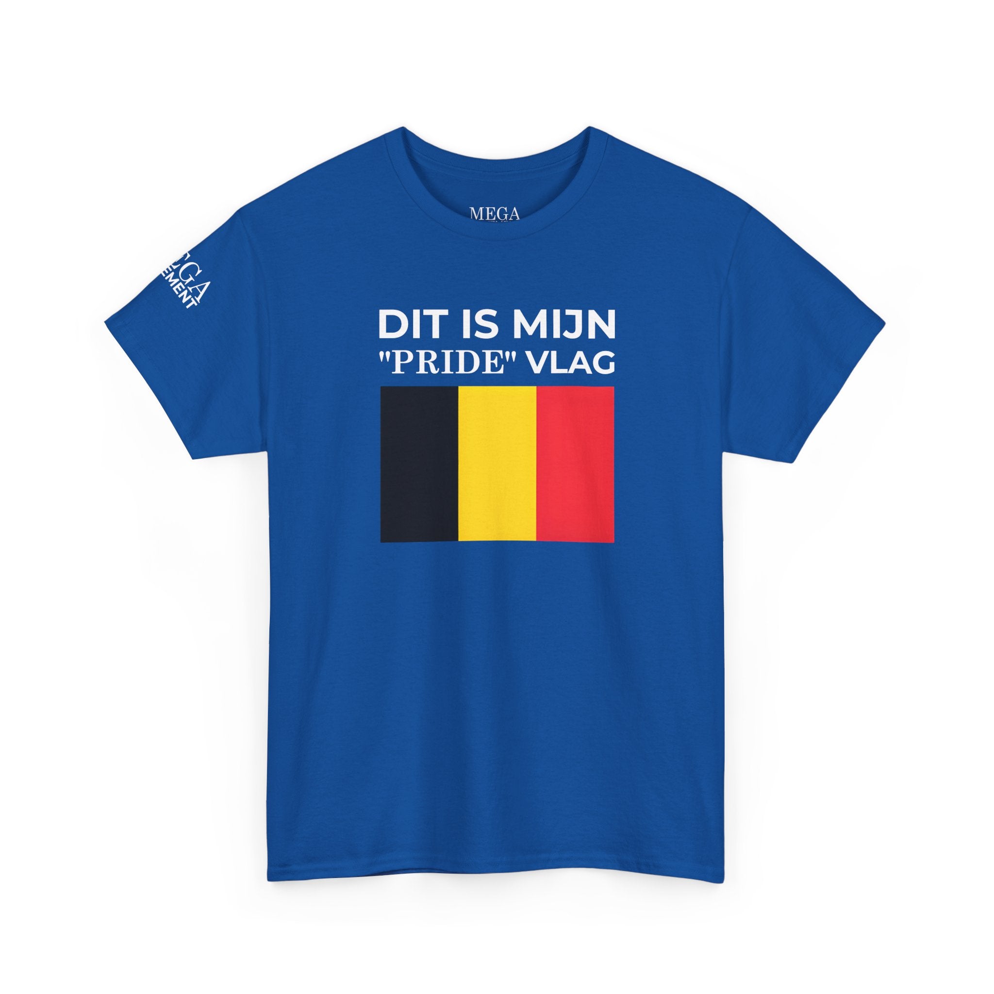 Belgian Pride Flag Unisex Tee ( Small Print )- Celebrate Patriotism, Casual Wear, Gift for Allies