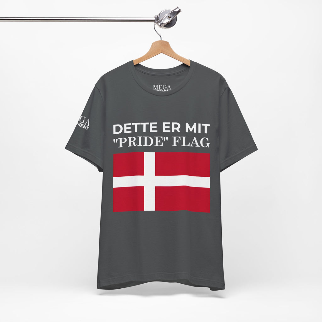 Denmark Pride Flag Unisex Tee - Celebrate Every Day, Patriotic Apparel, Gender Neutral Shirt, Casual Wear, Gift for Pride Month - Mega Movement