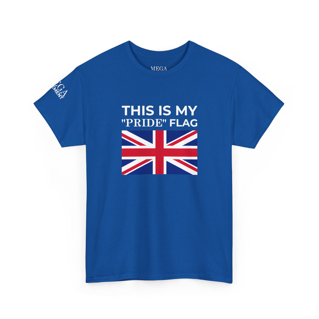 Union Jack Flag T‑Shirt ( Small Print ) — British Flag Tee for UK Pride & Travel