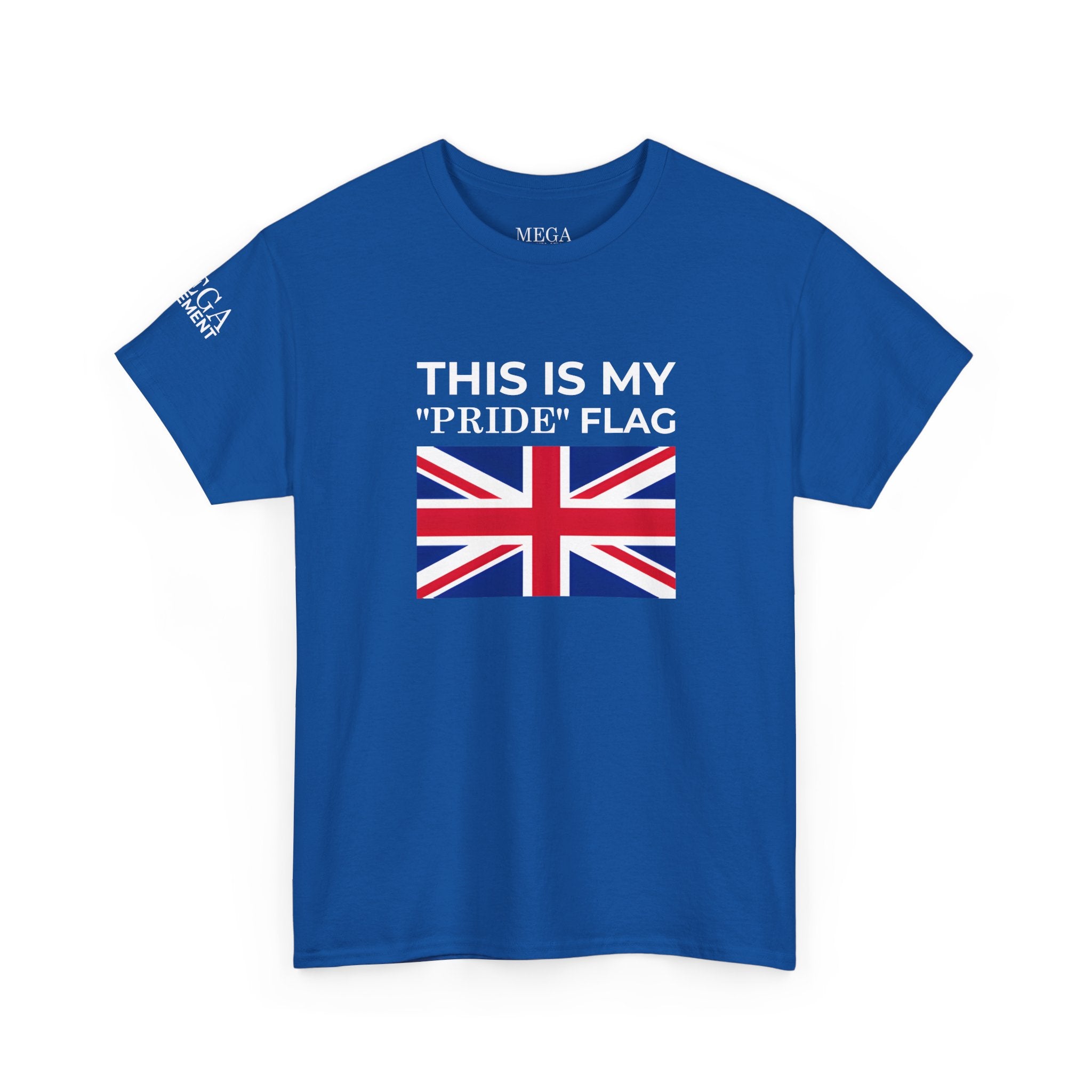 Union Jack Flag T‑Shirt ( Small Print ) — British Flag Tee for UK Pride & Travel