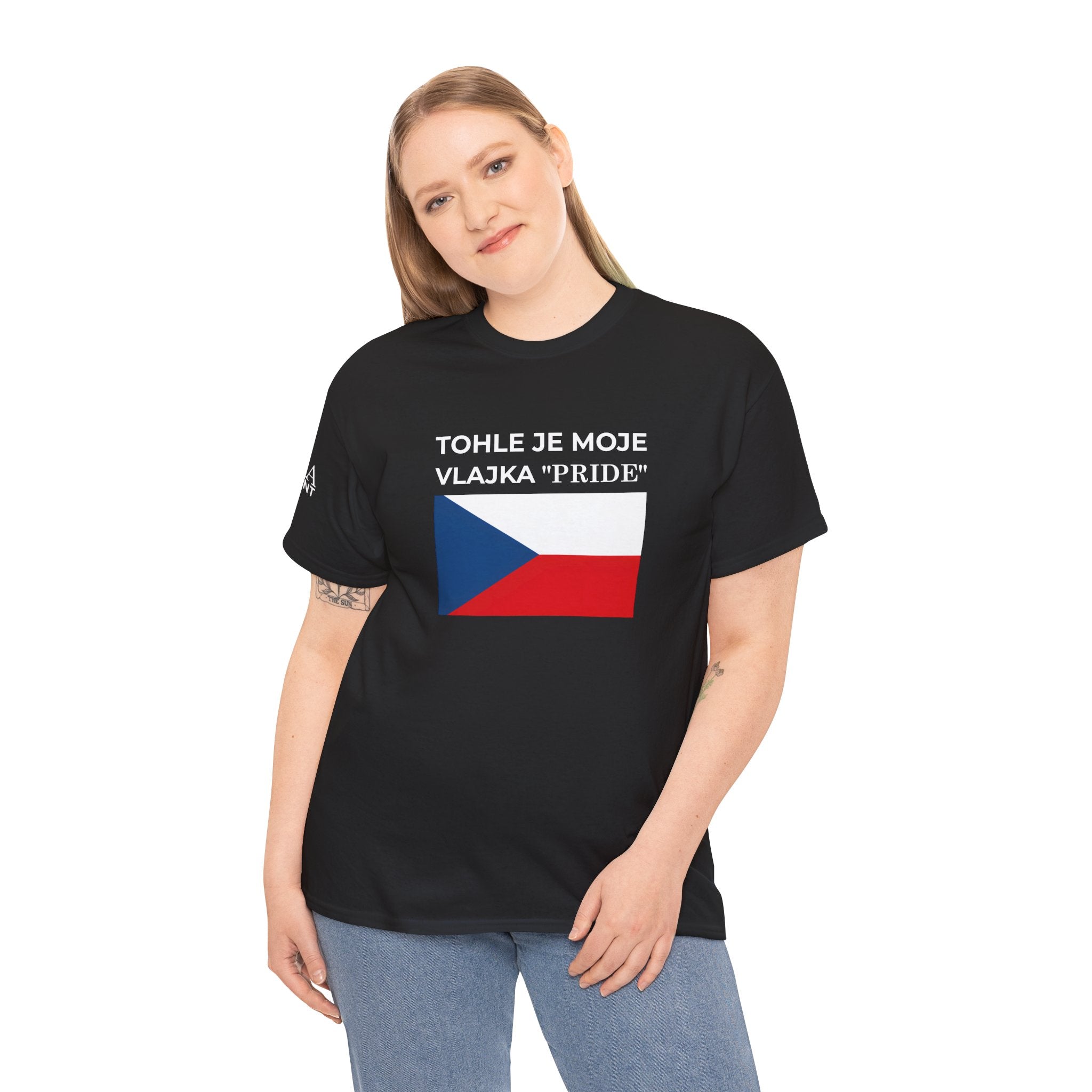 Czech Flag Tee ( Small Print ) — "TOHLE JE MOJE VLAJKA 'PRIDE'" Patriotic Czech T-Shirt
