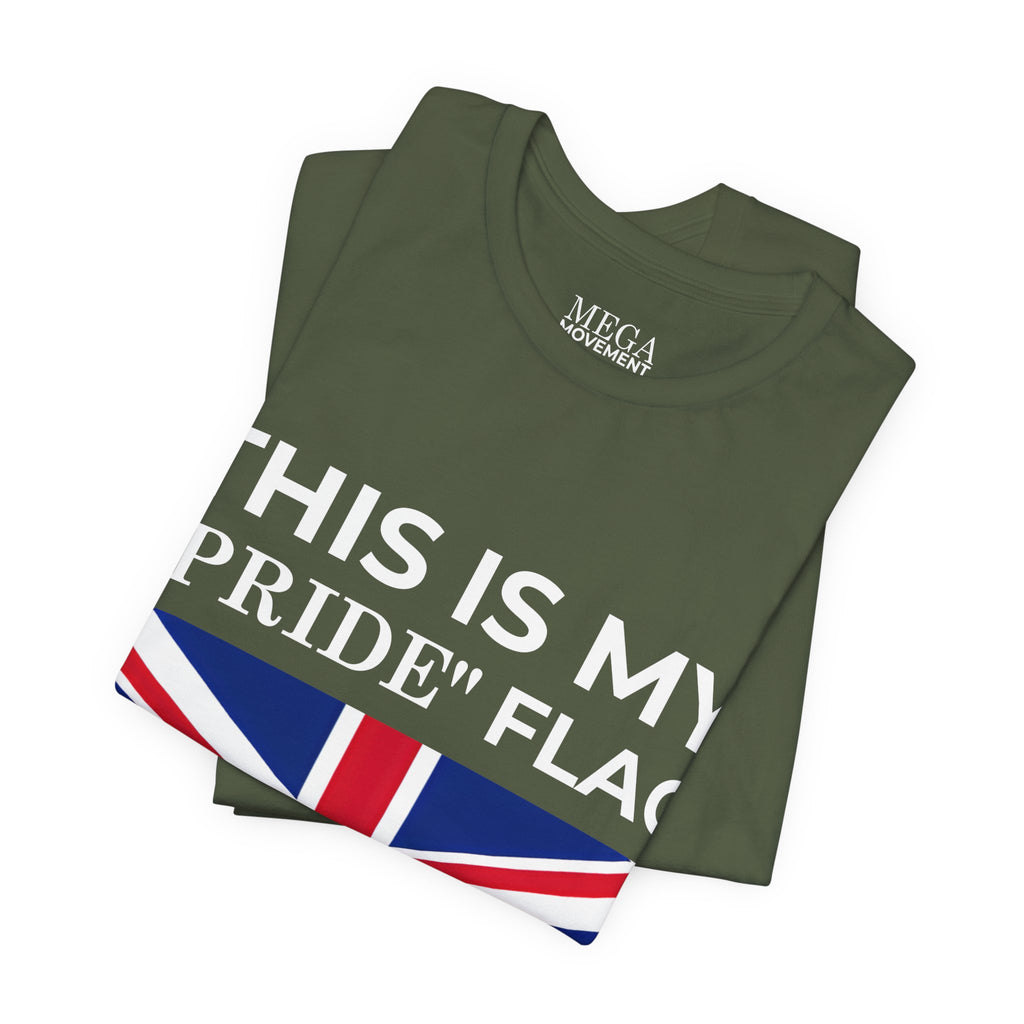 British Pride Flag Unisex Tee, Casual Wear, Daily Style - Mega Movement