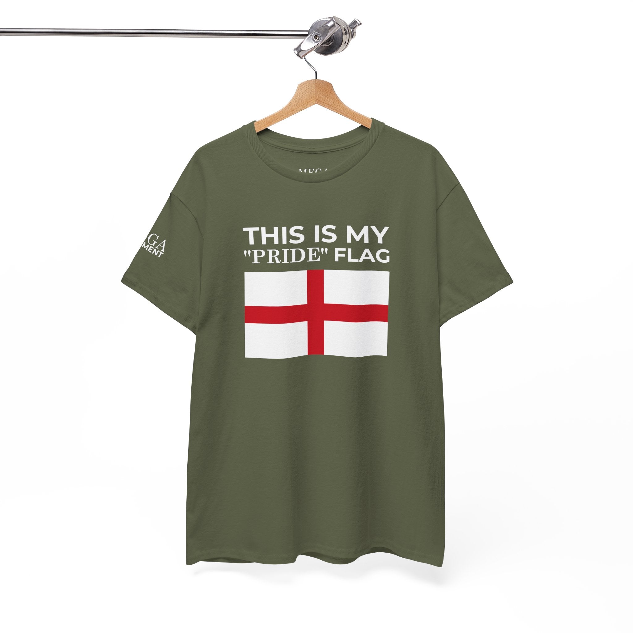 England Flag T‑Shirt ( Small Print ) — "This Is My 'Pride' Flag" Patriotic Tee
