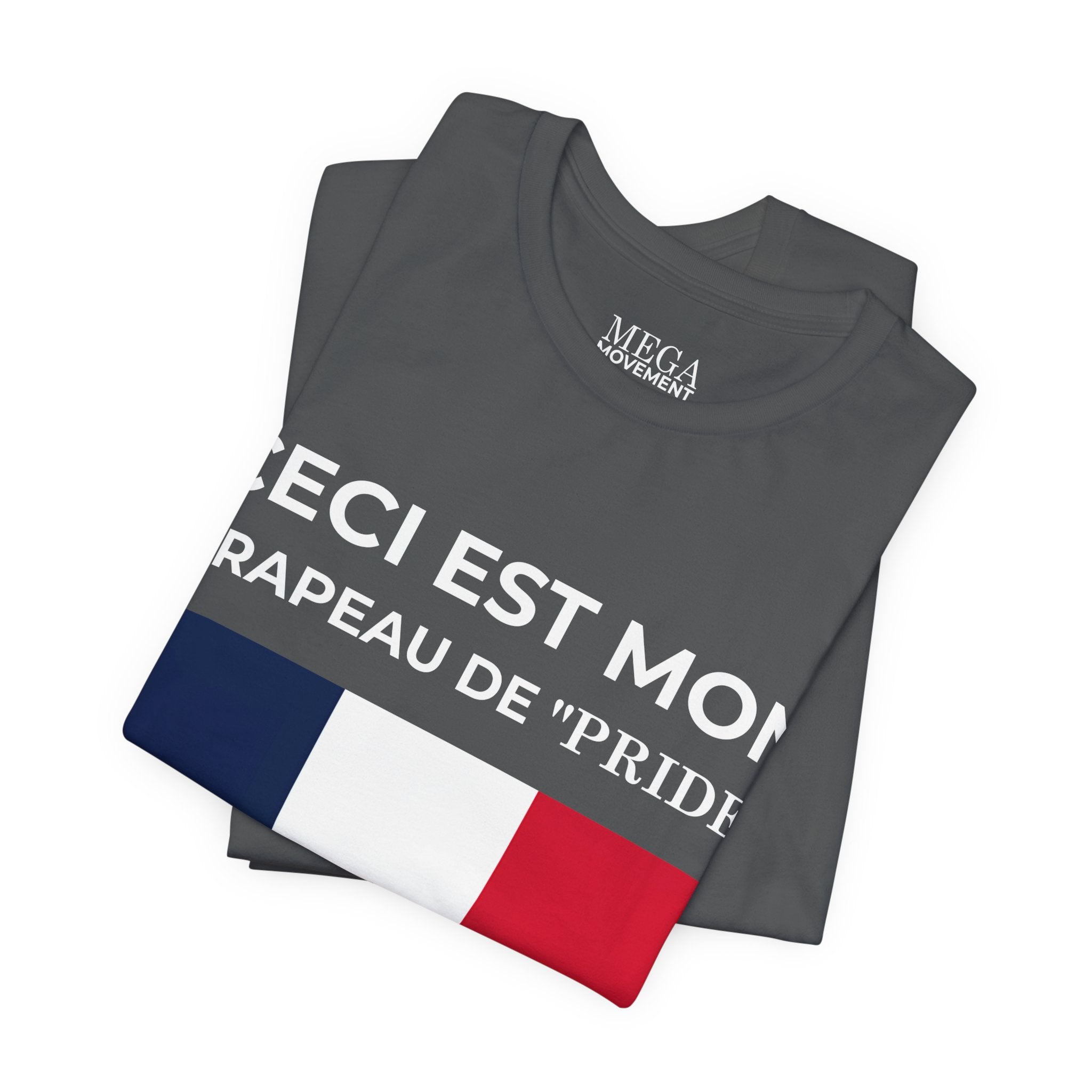 France Pride Flag Unisex Tee, Patriotic Fashion, Summer T-Shirt, Gift for Events, Casual Wear, France Pride Shirt - Mega Movement