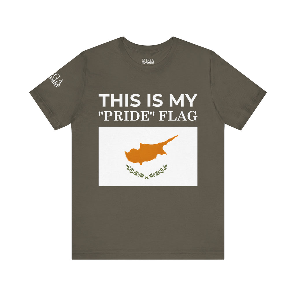 Cyprus Pride Flag Tee, Unisex Pride T-Shirt, Patriotic Shirt, Cyprus Flag Apparel, Festival Wear, Gift for Allies, Summer Fashion - Mega Movement