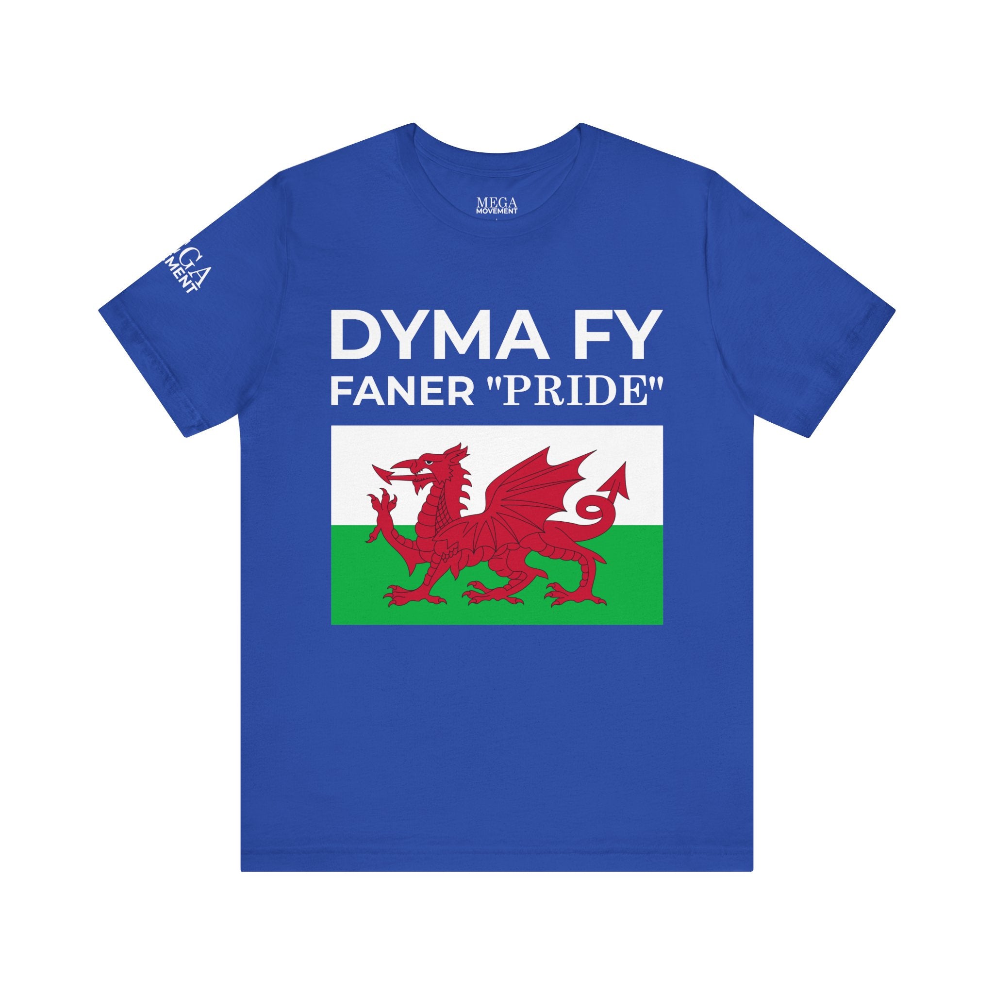 Welsh Pride Unisex Tee, Comfortable Graphic T-shirt, Casual Wear, Gift for Dragon Lovers, Birthday Present, St. David's Day Top - Mega Movement