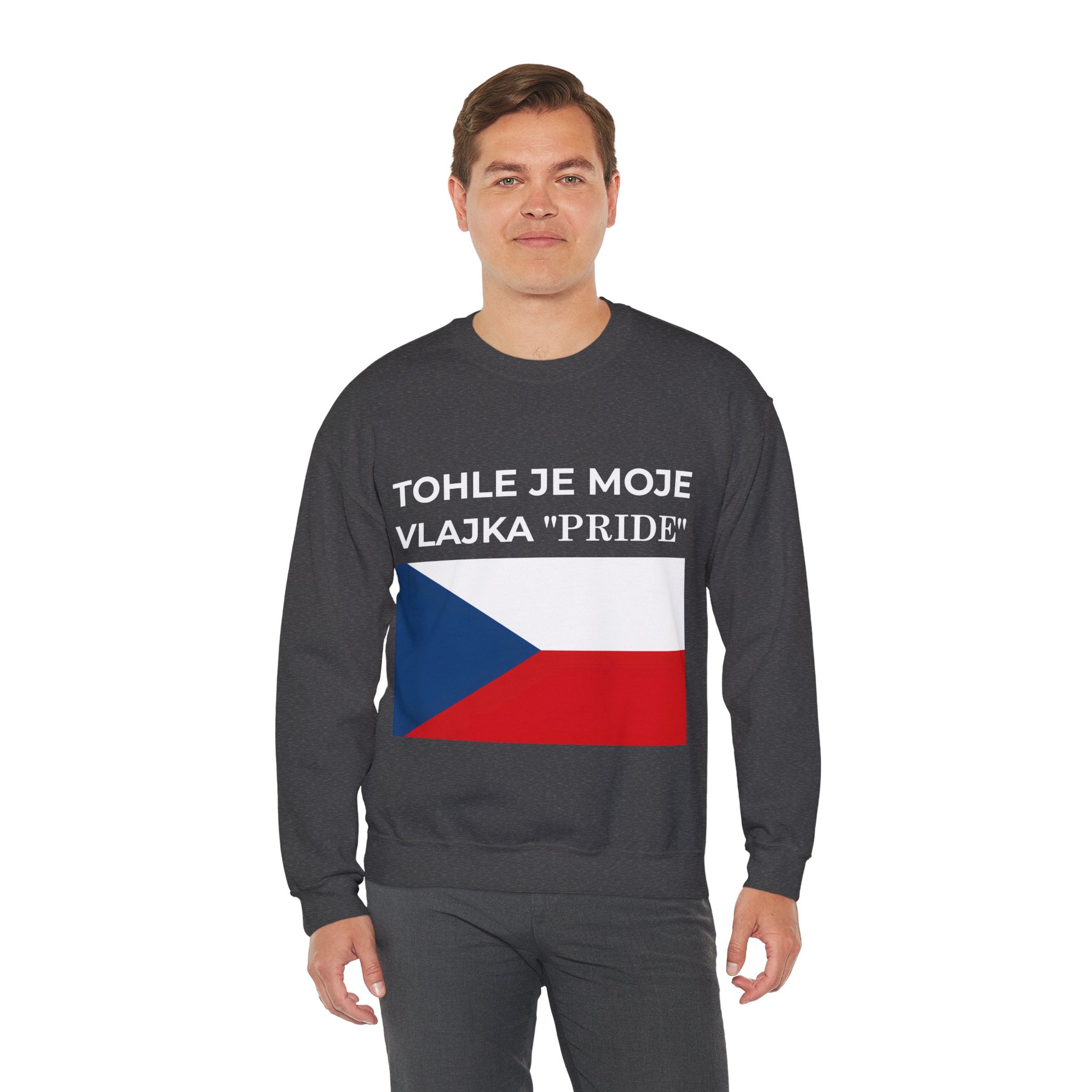 Czech Pride Crewneck Sweatshirt, Unisex Sweatshirt, Comfortable Casual Wear - Mega Movement