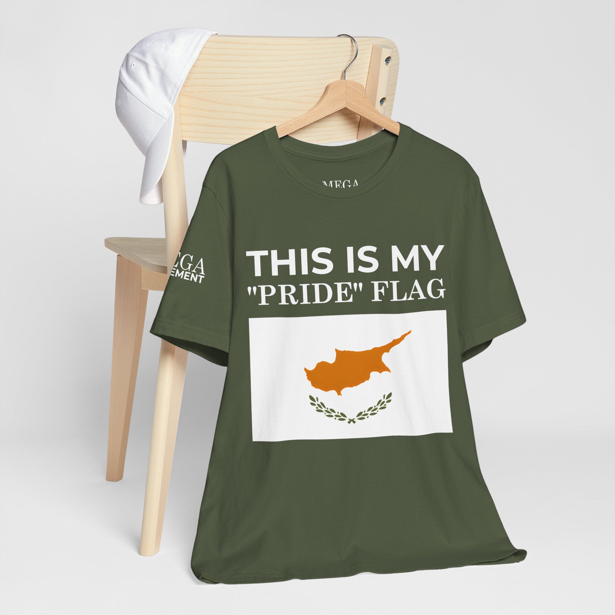 Cyprus Pride Flag Tee, Unisex Pride T-Shirt, Patriotic Shirt, Cyprus Flag Apparel, Festival Wear, Gift for Allies, Summer Fashion - Mega Movement