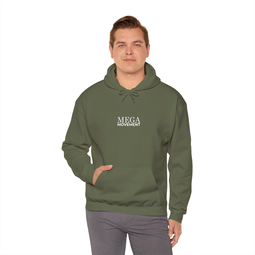 Mega Movement 1984 IS Now Unisex Heavy Blend Hoodie | Cozy Streetwear for Activists, Ideal for Gifts, Protest Wear, Casual Style, Comfy Fashion - Mega Movement