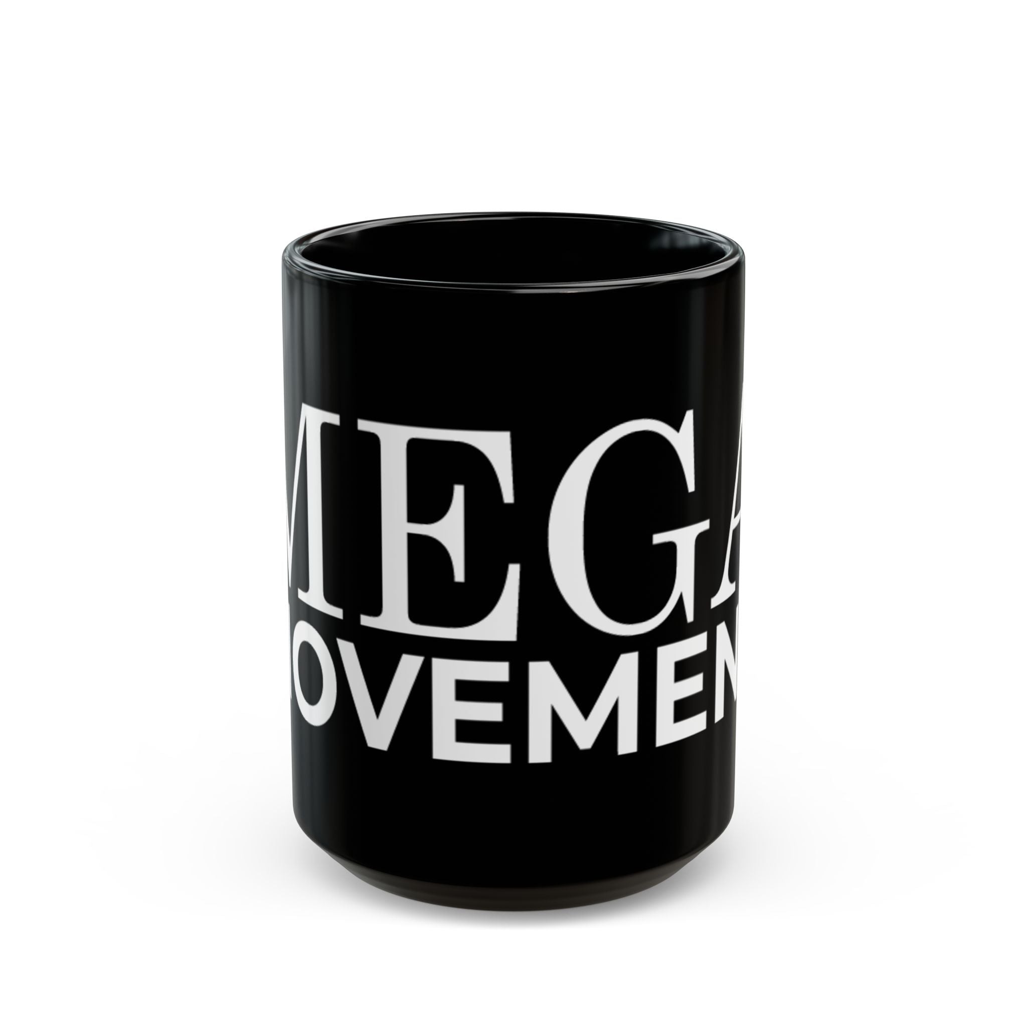 Mega Movement Black Mug - Empowering Drinkware for Motivation, Inspirational Gift, Coffee Lover, Office Decor, Tea Mug - Mega Movement