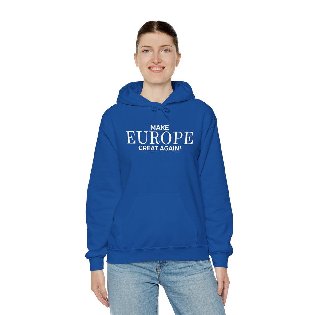 Make Europe Great Again Cozy Unisex Hoodie for Everyday Comfort, Casual Streetwear, Birthday Gift, Holiday Layers, Stylish Loungewear - Mega Movement