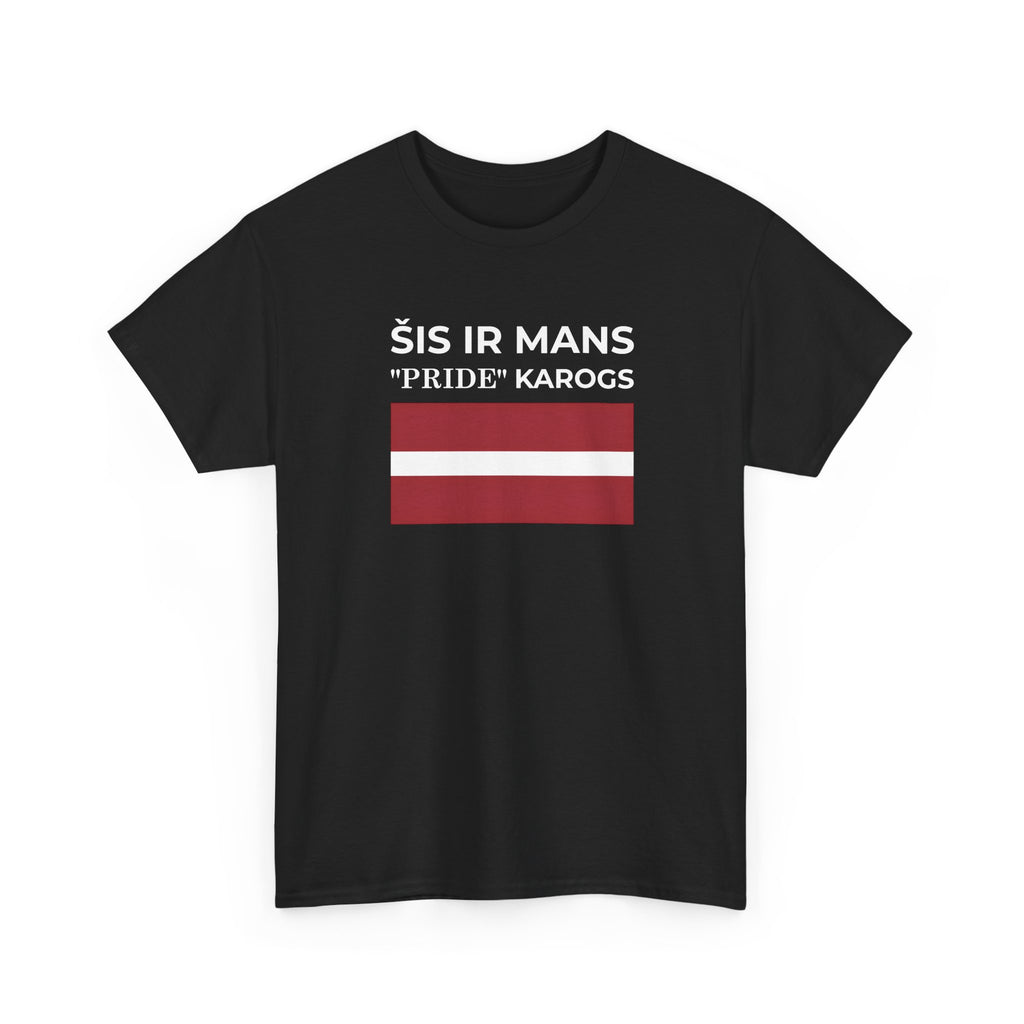 Latvian Pride Flag T‑Shirt ( Small Print ) — "Šis ir mans 'Pride' karogs" Tee