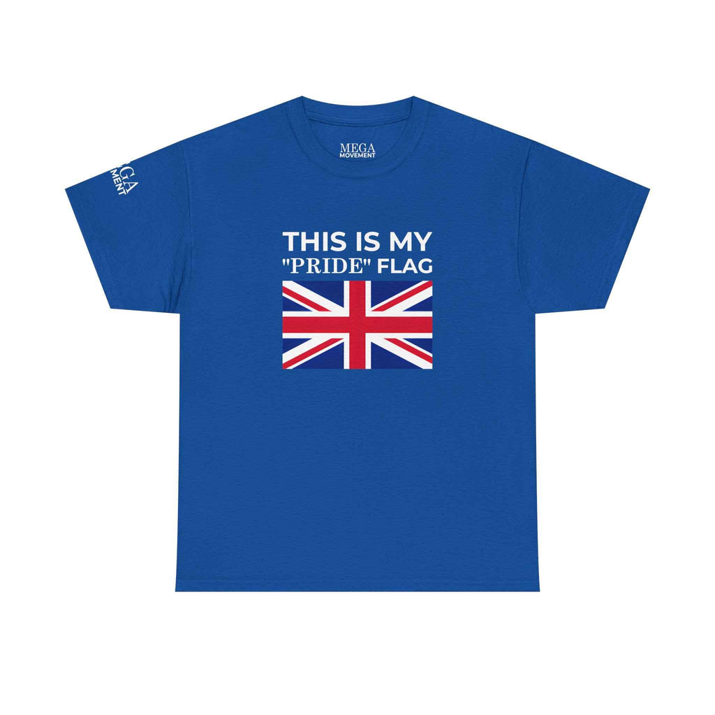 Union Jack Flag T‑Shirt ( Small Print ) — British Flag Tee for UK Pride & Travel
