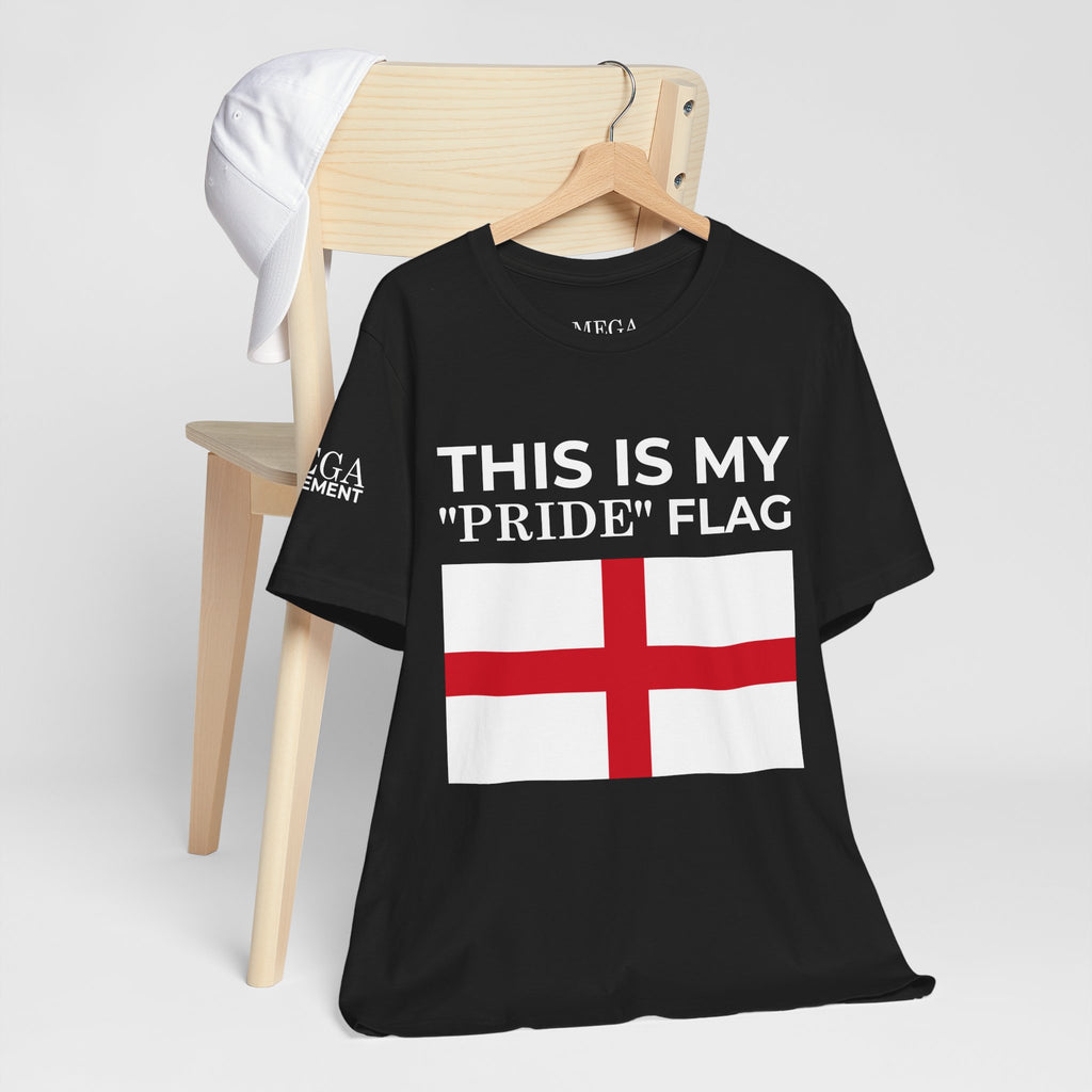 English Pride Flag T-Shirt, Unisex Tee for Festivals, Casual Wear, Birthday Gift, Holiday Shirt - Mega Movement