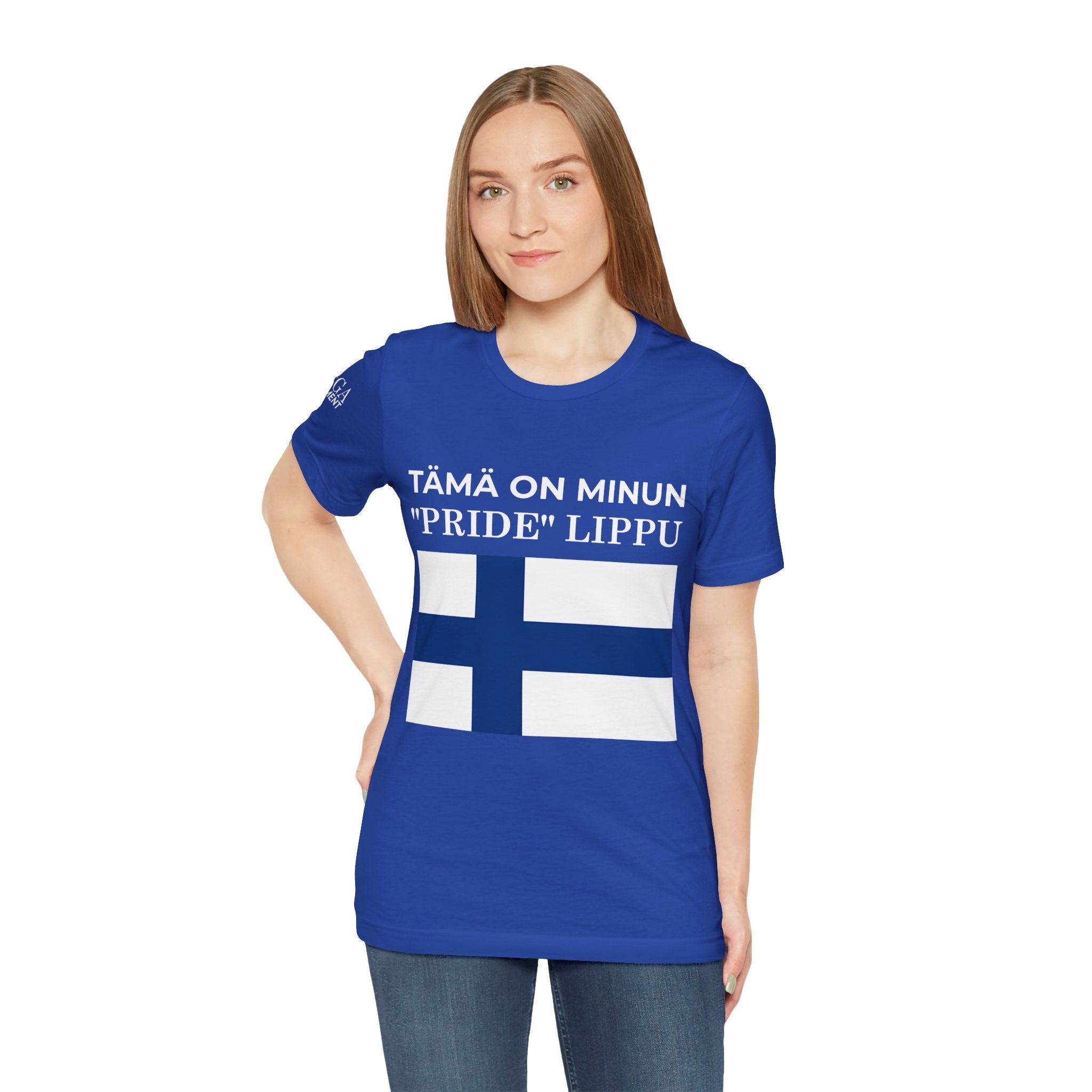 Finland Pride Flag Tee, Unisex Jersey T-Shirt for Patriot Pride, Finnish Pride Apparel, Comfortable Casual Wear, Statement Clothing - Mega Movement