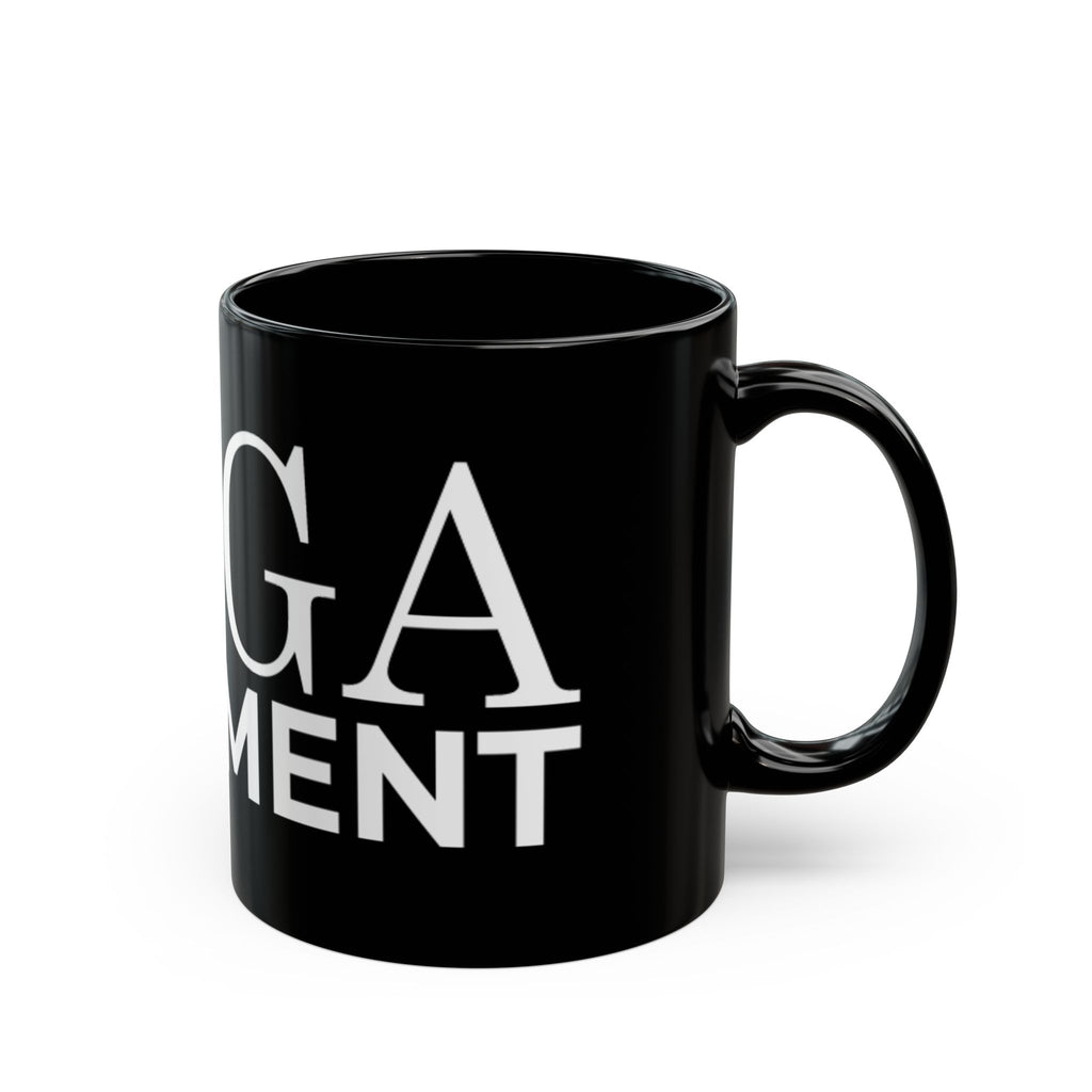Mega Movement Black Mug - Empowering Drinkware for Motivation, Inspirational Gift, Coffee Lover, Office Decor, Tea Mug - Mega Movement