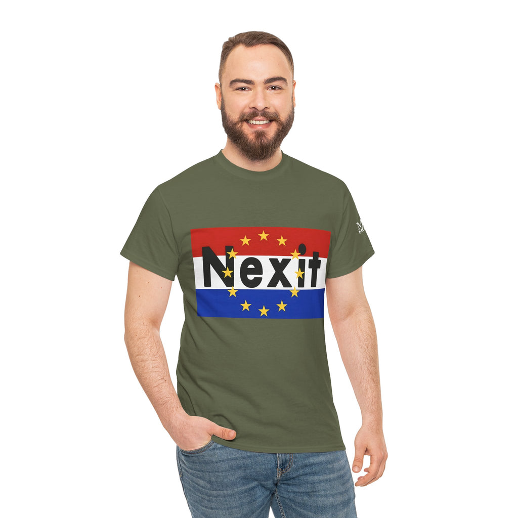 Nexit Unisex Heavy Cotton Tee - Casual Wear, Political Statement, Gift for Activists, Comfortable Everyday Tee - Mega Movement