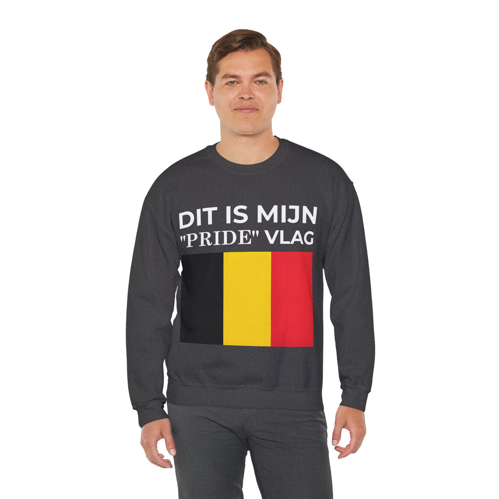 Belgian Pride Flag Sweatshirt – Unisex Heavy Blend Crew Neck for Celebrations, Casual Wear, Gifts - Mega Movement