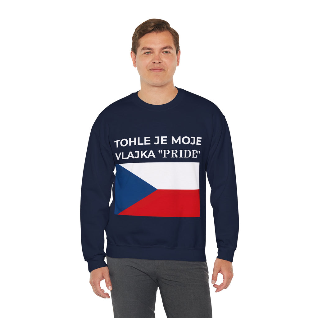 Czech Pride Crewneck Sweatshirt, Unisex Sweatshirt, Comfortable Casual Wear - Mega Movement