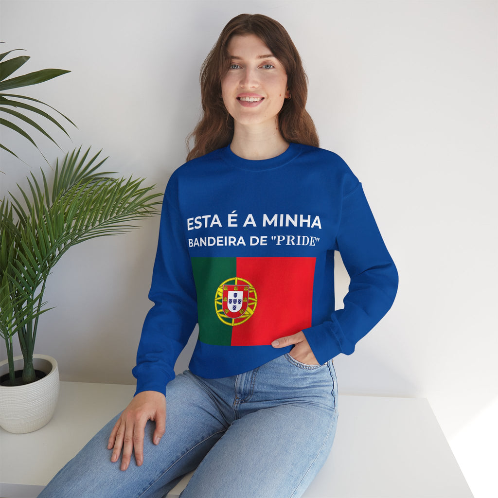 Portugal Pride Sweatshirt, Unisex Crewneck, Flag Design, Comfortable Gift for Celebrations - Mega Movement
