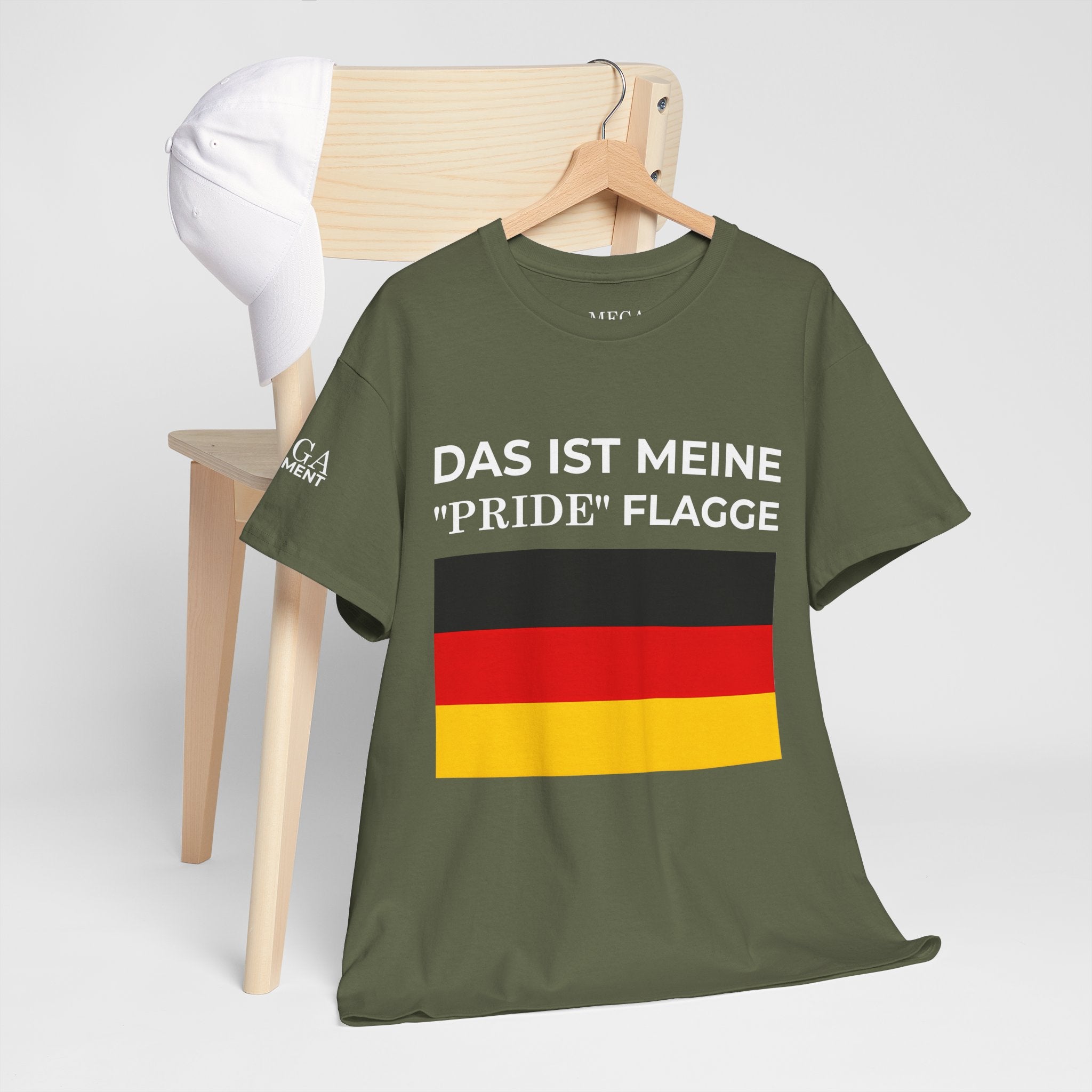 German Flag Tee ( Small Print ) — "Das ist meine 'Pride' Flagge" Graphic T-Shirt