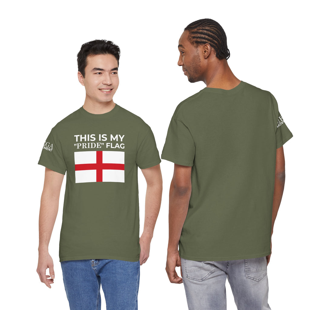 England Flag T‑Shirt ( Small Print ) — "This Is My 'Pride' Flag" Patriotic Tee