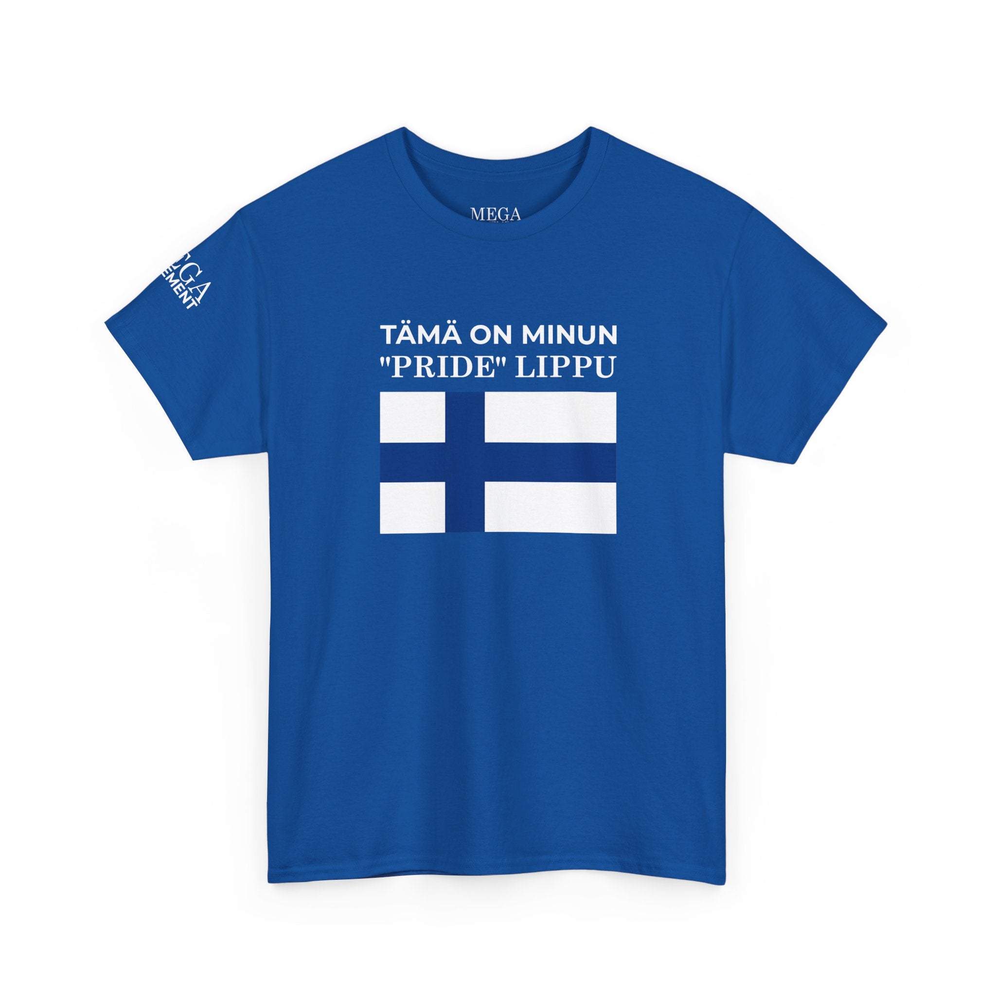 Finnish Flag T‑Shirt ( Small Print ) — “Tämä on minun 'pride' lippu” Patriotic Tee