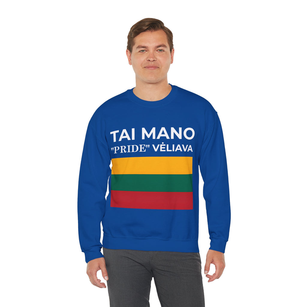 Lithuanian Pride Crewneck Sweatshirt | Unisex Casual Wear, Cozy Fashion, Statement Sweater - Mega Movement