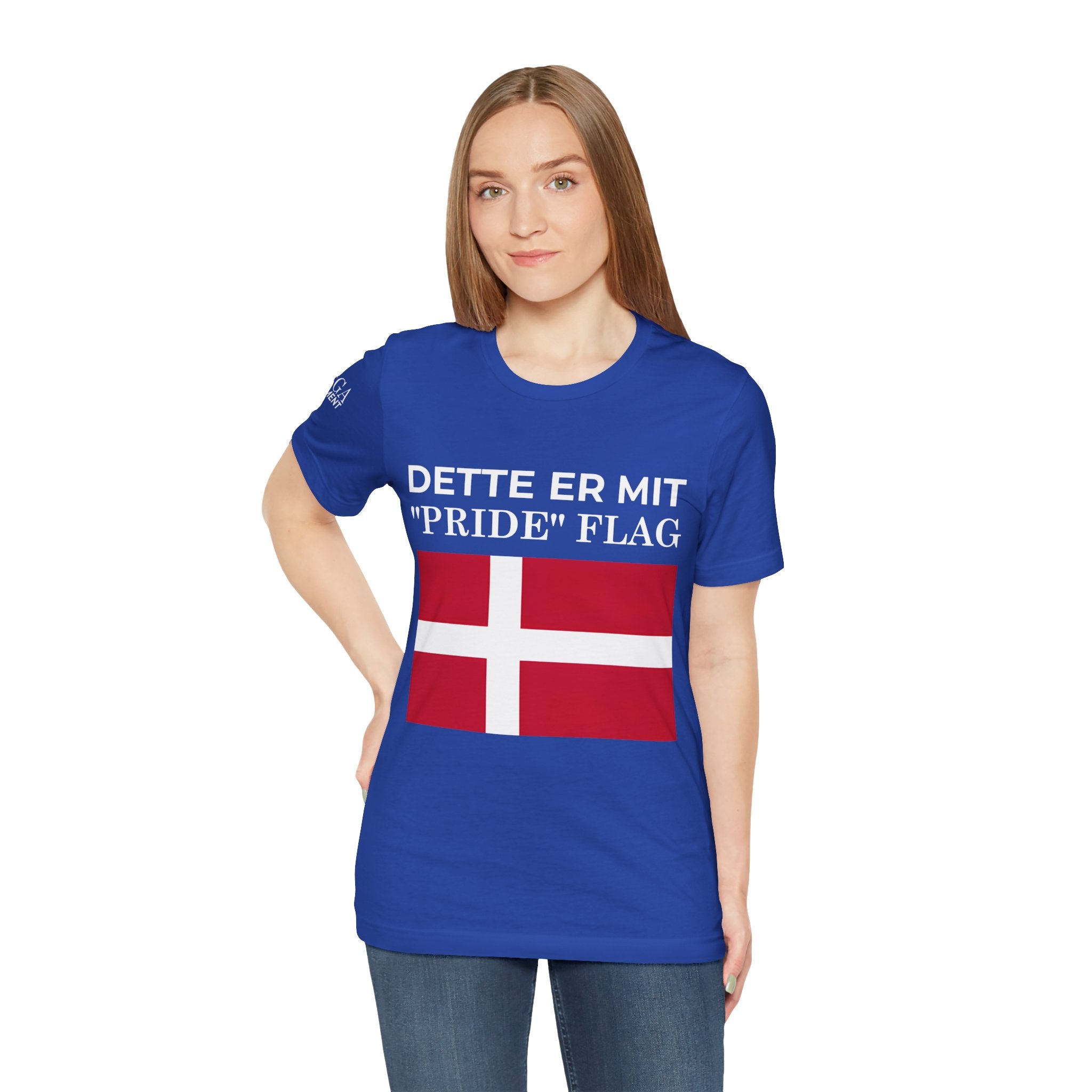 Denmark Pride Flag Unisex Tee - Celebrate Every Day, Patriotic Apparel, Gender Neutral Shirt, Casual Wear, Gift for Pride Month - Mega Movement
