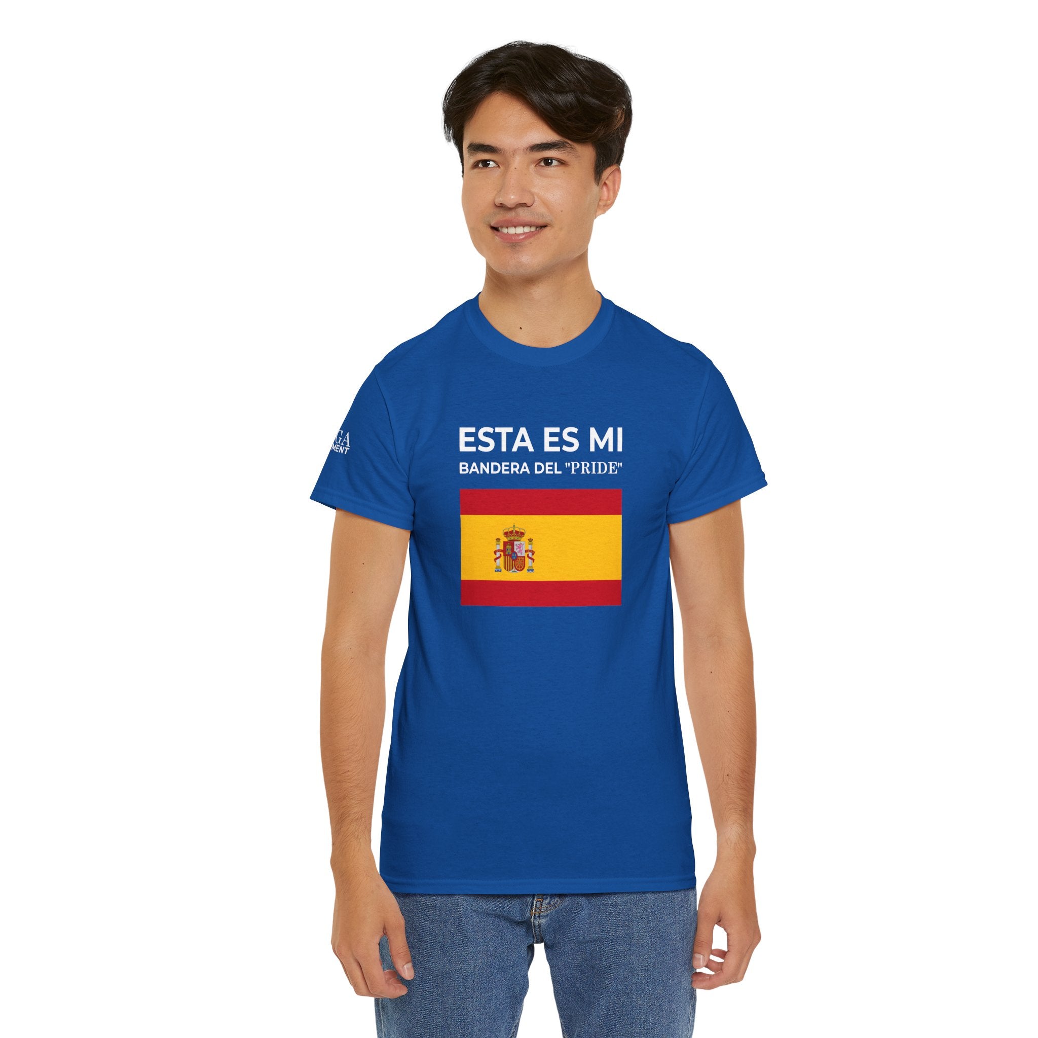 Spain Flag Graphic Tee ( Small Print ) — "Esta Es Mi Bandera del 'Pride'" Spanish Pride T-Shirt