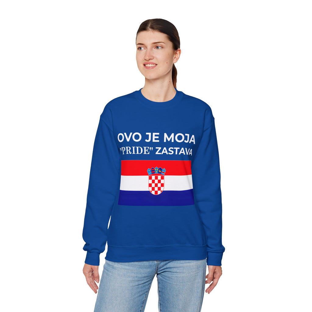 Croatian Pride Flag Sweatshirt, Unisex Crewneck, Croatian Pride Apparel, Celebrate Love, Gift for Allies - Mega Movement