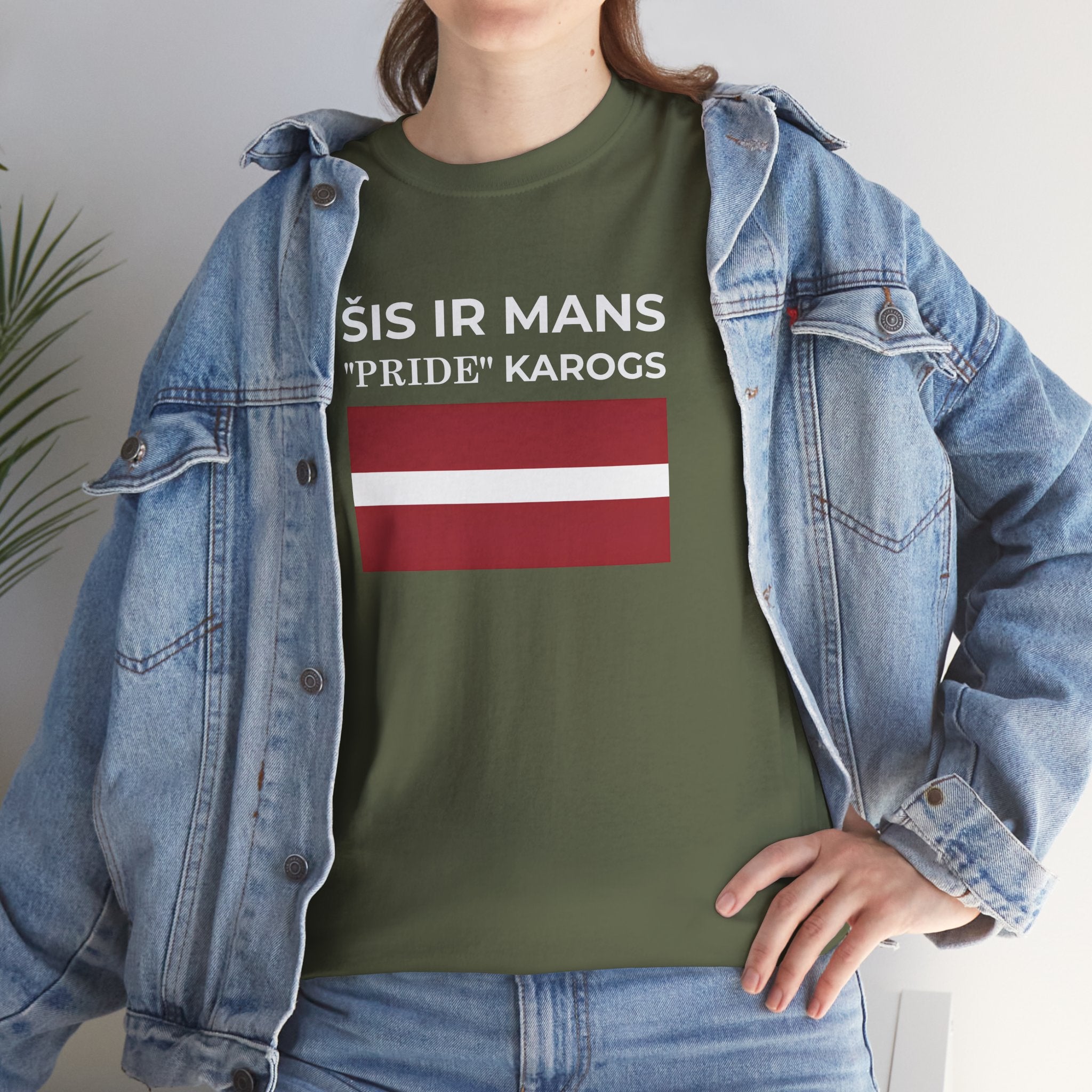 Latvian Pride Flag T‑Shirt ( Small Print ) — "Šis ir mans 'Pride' karogs" Tee