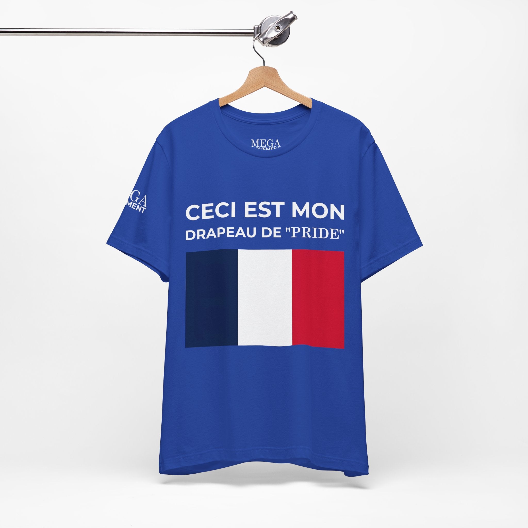 France Pride Flag Unisex Tee, Patriotic Fashion, Summer T-Shirt, Gift for Events, Casual Wear, France Pride Shirt - Mega Movement