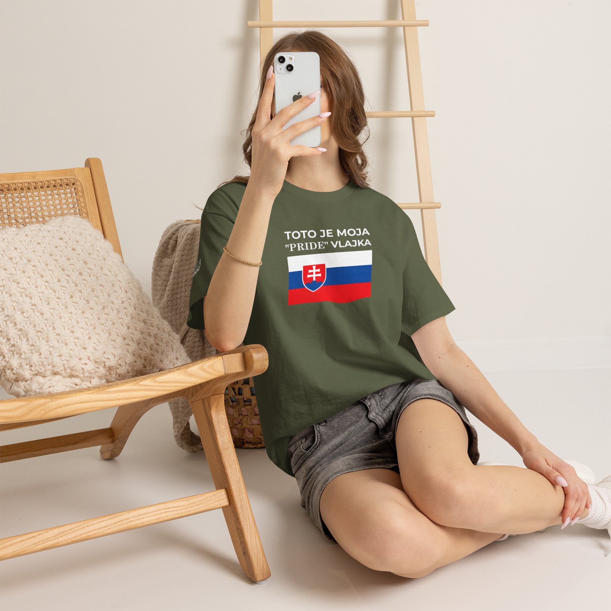 Slovak Flag Tee ( Small Print ) — "Toto je moja 'Pride' vlajka"