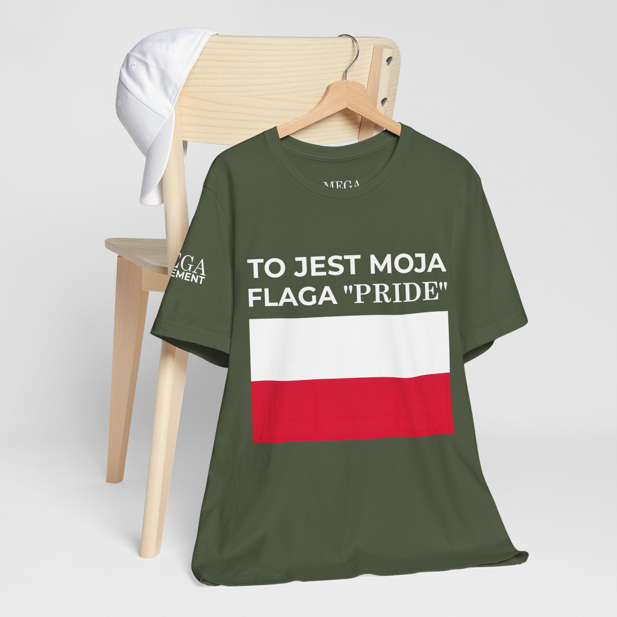 Poland Pride Flag Unisex Tee, Patriotic Pride Shirt, Short Sleeve T-Shirt, Gifts for Allies, Celebratory Apparel, Statement Tee - Mega Movement