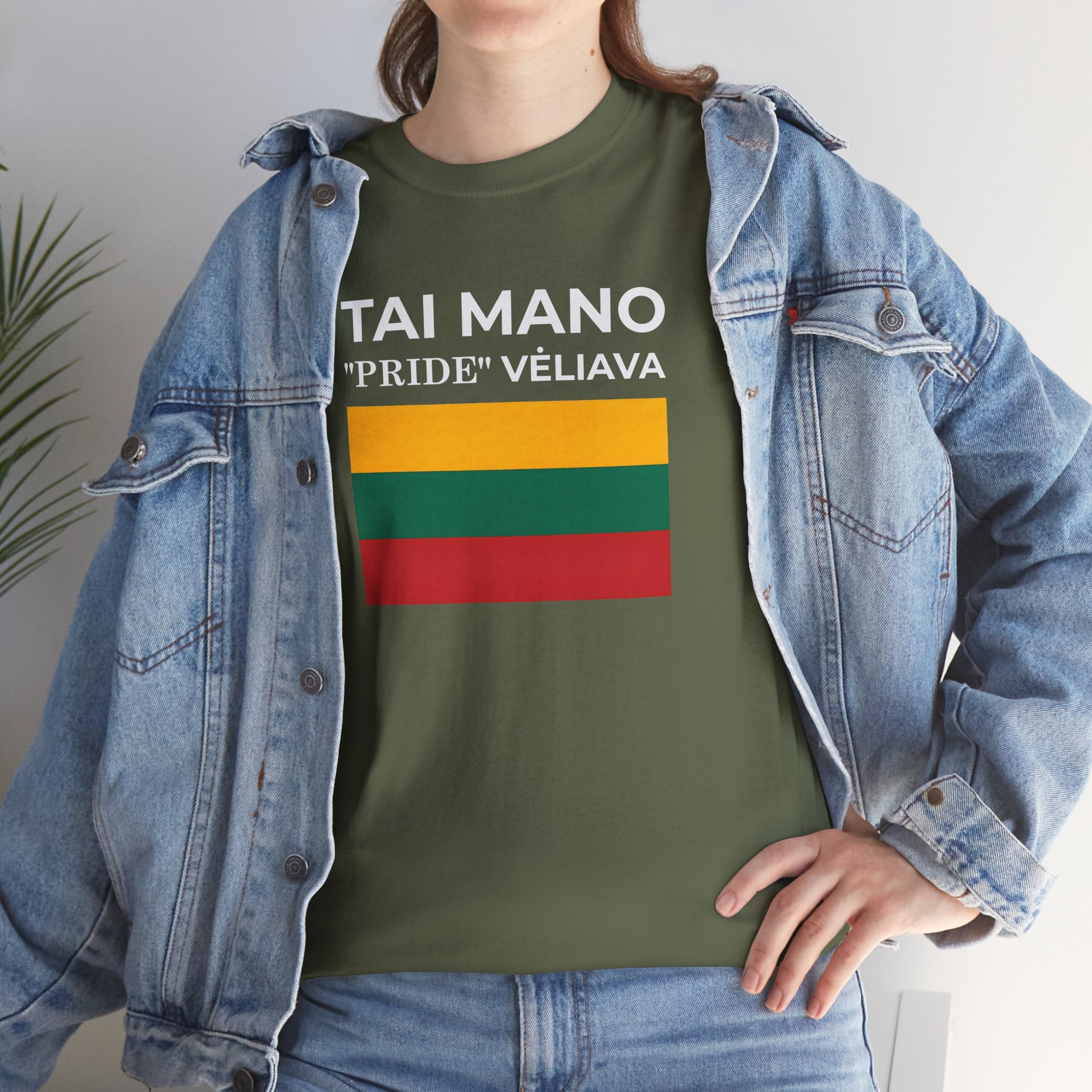 Tai Mano Pride Tee ( Small Print ) — Lithuanian Flag Graphic T-Shirt