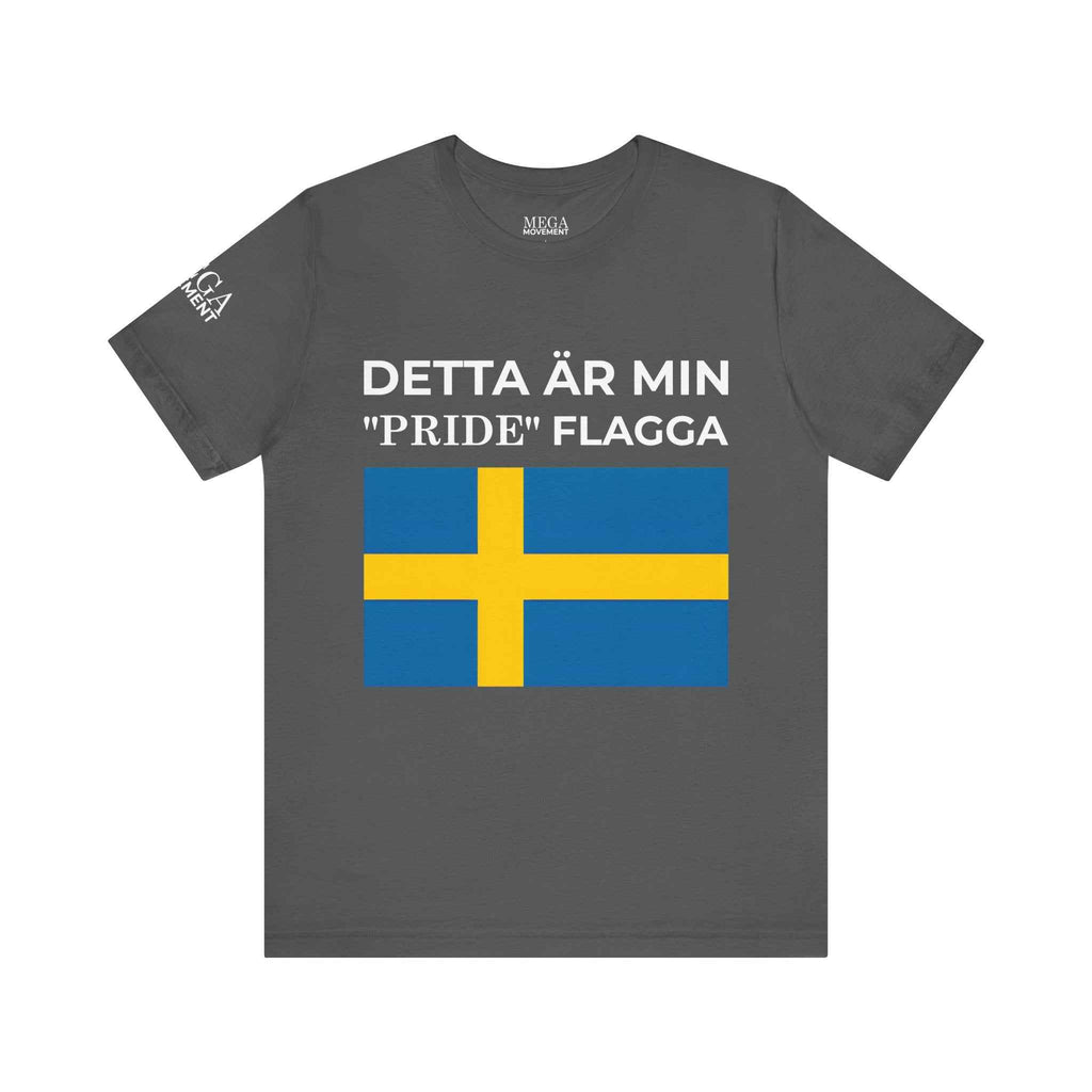Swedish Flag Unisex Jersey Tee, Casual T-Shirt, Gifts for Sweden Lovers, Summer Style, Travel Apparel, National Day Wear - Mega Movement