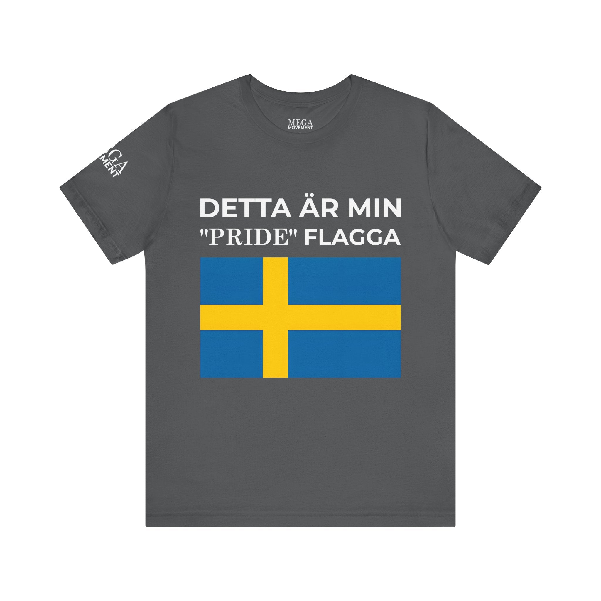 Swedish Flag Unisex Jersey Tee, Casual T-Shirt, Gifts for Sweden Lovers, Summer Style, Travel Apparel, National Day Wear - Mega Movement