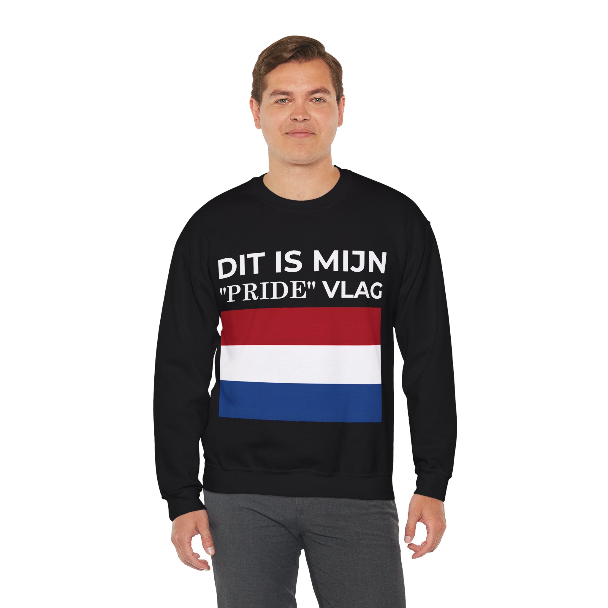 Netherland Pride Flag Crewneck Sweatshirt, Unisex Heavy Blend Sweatshirt, Gift, Comfortable Casual Wear, Celebrate [...] - Mega Movement