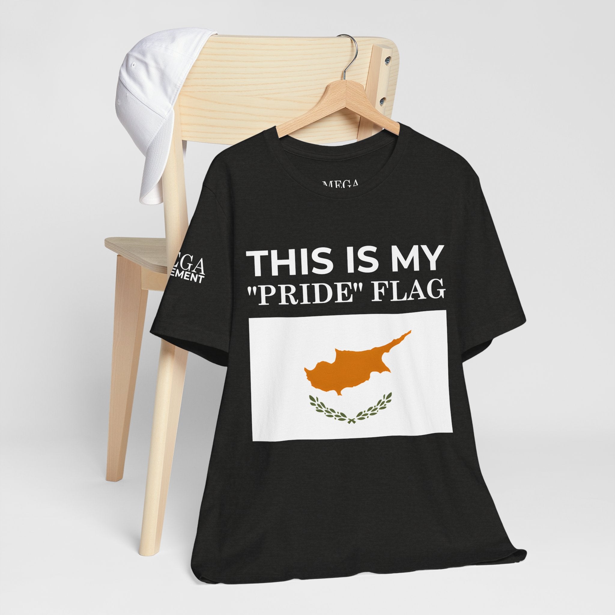Cyprus Pride Flag Tee, Unisex Pride T-Shirt, Patriotic Shirt, Cyprus Flag Apparel, Festival Wear, Gift for Allies, Summer Fashion - Mega Movement