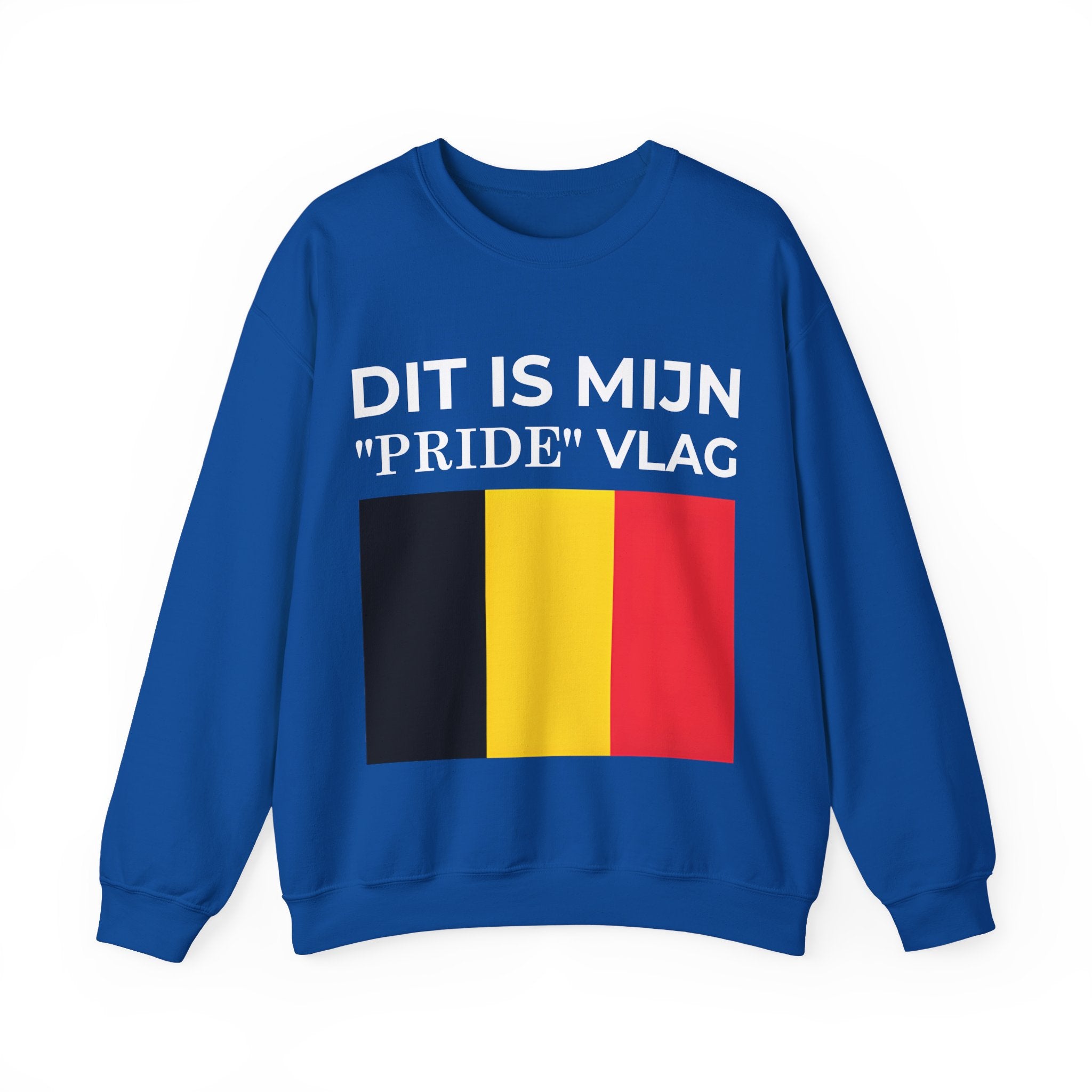 Belgian Pride Flag Sweatshirt – Unisex Heavy Blend Crew Neck for Celebrations, Casual Wear, Gifts - Mega Movement