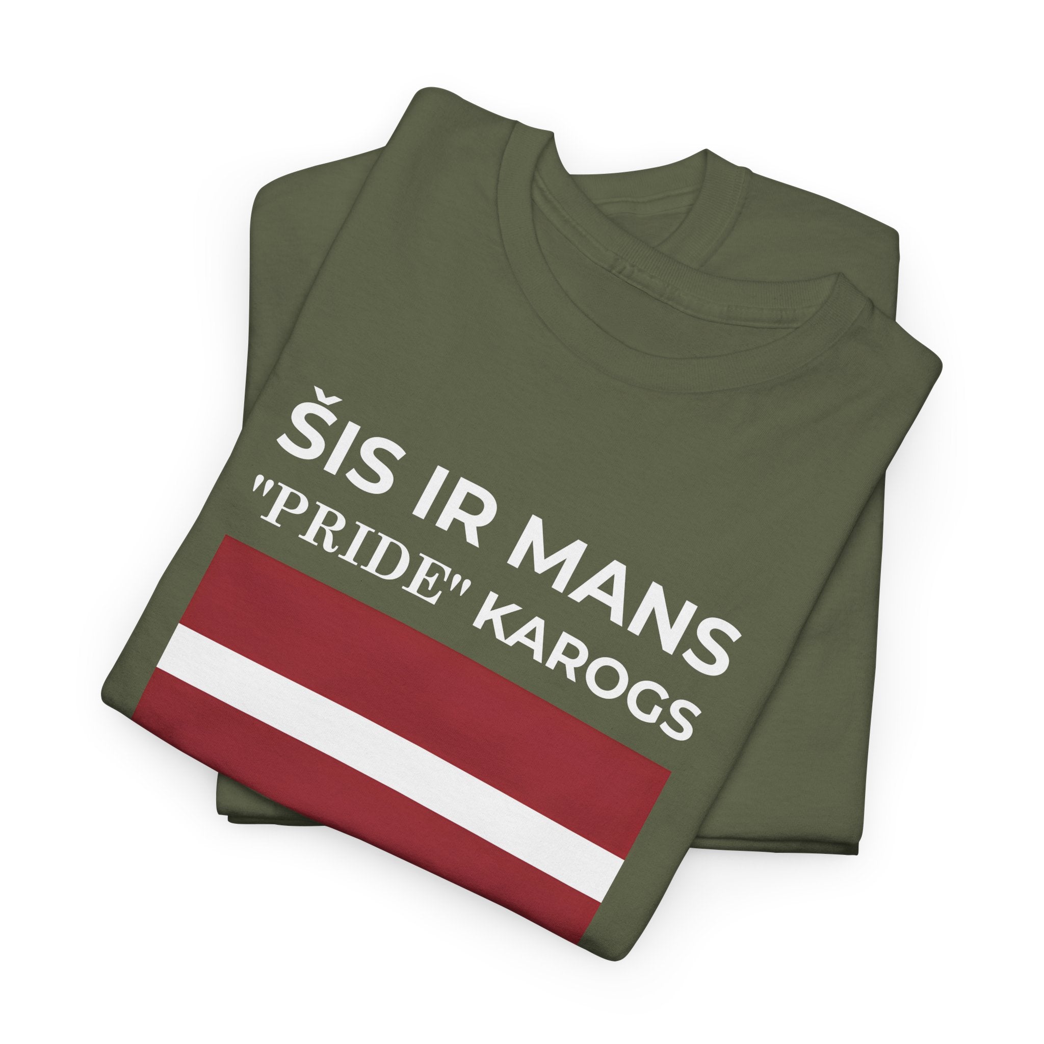Latvian Pride Flag T‑Shirt ( Small Print ) — "Šis ir mans 'Pride' karogs" Tee